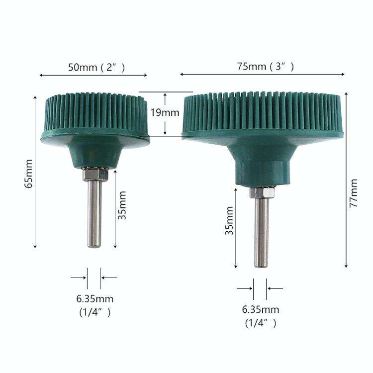 Electric Drill Disc Brush Emery Deburring Polishing Rubber Sanding Brush, Style: 2 Inch White