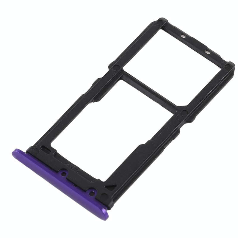 For Vivo X21 SIM Card Tray + SIM Card Tray / Micro SD Card Tray (Purple)