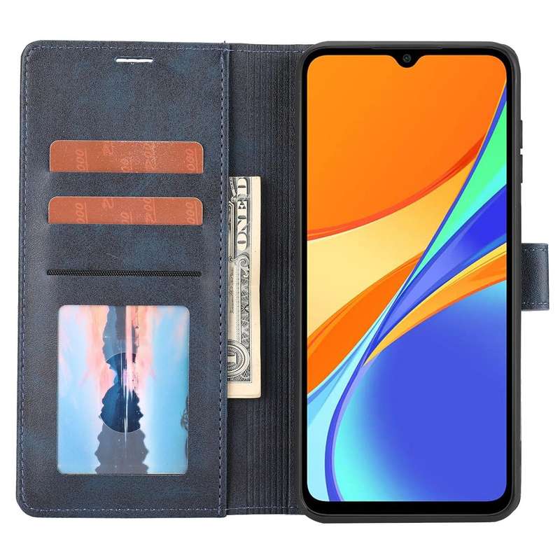 For Xiaomi Redmi 10C Classic Wallet Flip Leather Phone Case(Blue)