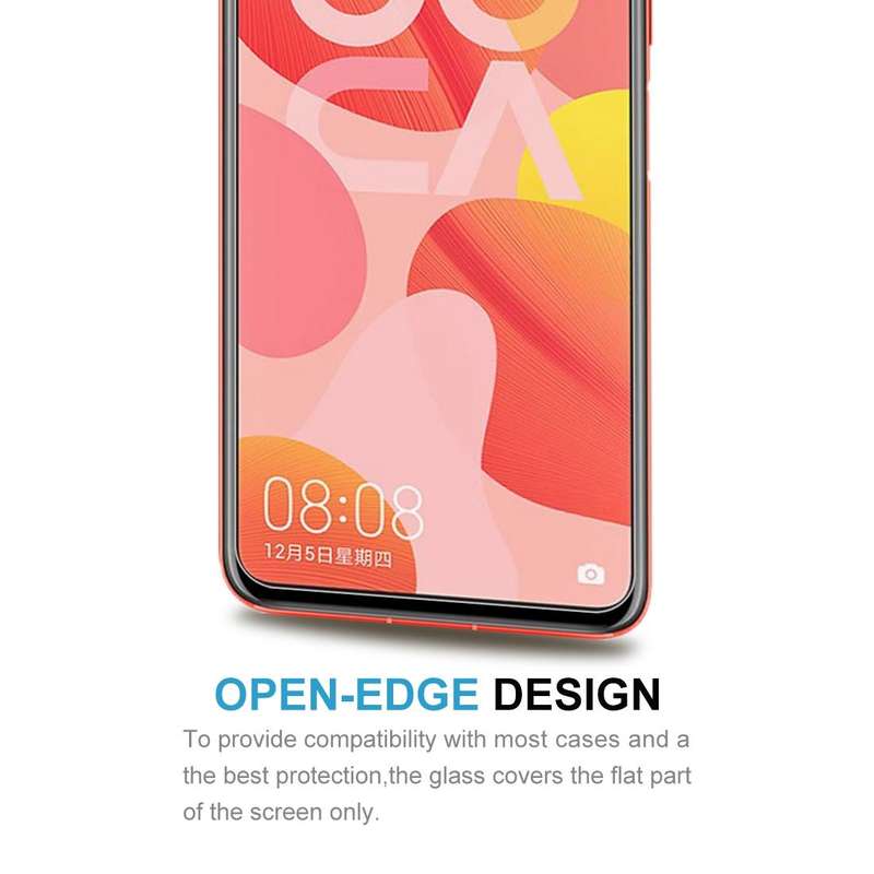 For Huawei nova 6 50 PCS Half-screen Transparent Tempered Glass Film