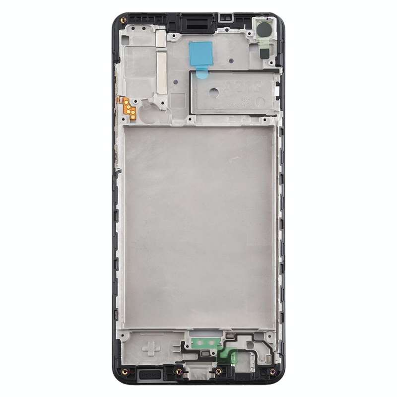 For Samsung Galaxy A21s  Front Housing LCD Frame Bezel Plate (Black)