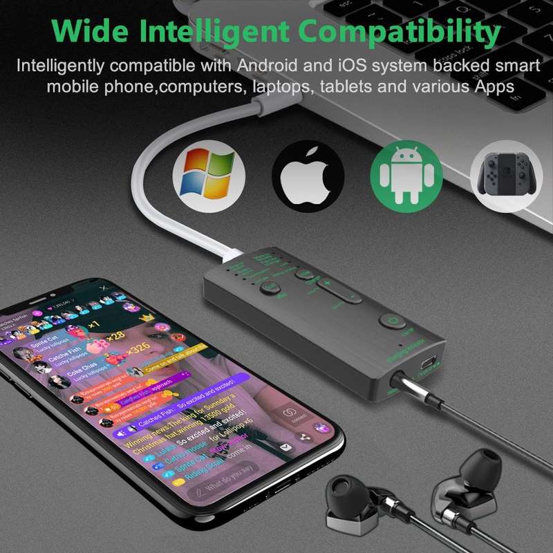 M1 Portable Mini Voice Changing Modulator with Adjustable Voice Functions & Phone Computer & Soun...