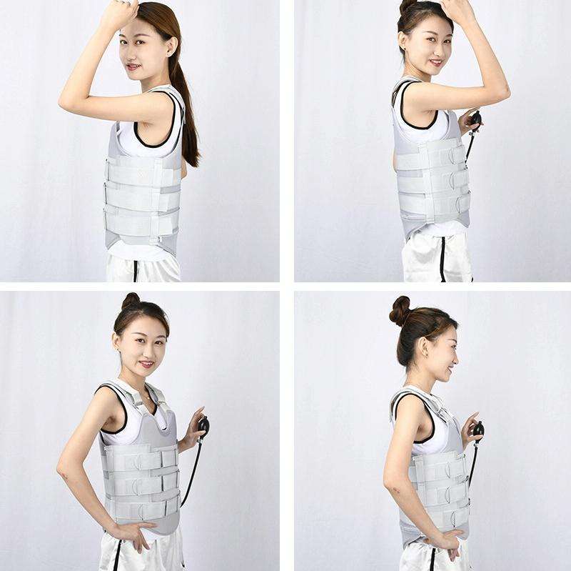 Mesh Style Thoracolumbar Fixation Belt Strap Type Protective Gear with Airbag, Specification: M