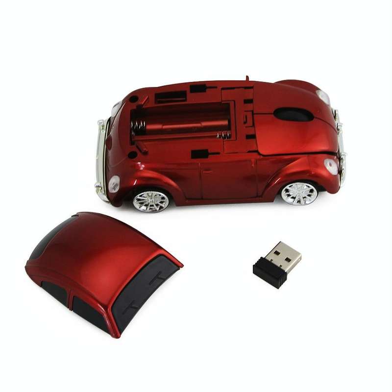CM0010B 1200 DPI 3-keys Car Shape Wireless Mouse(Blue)