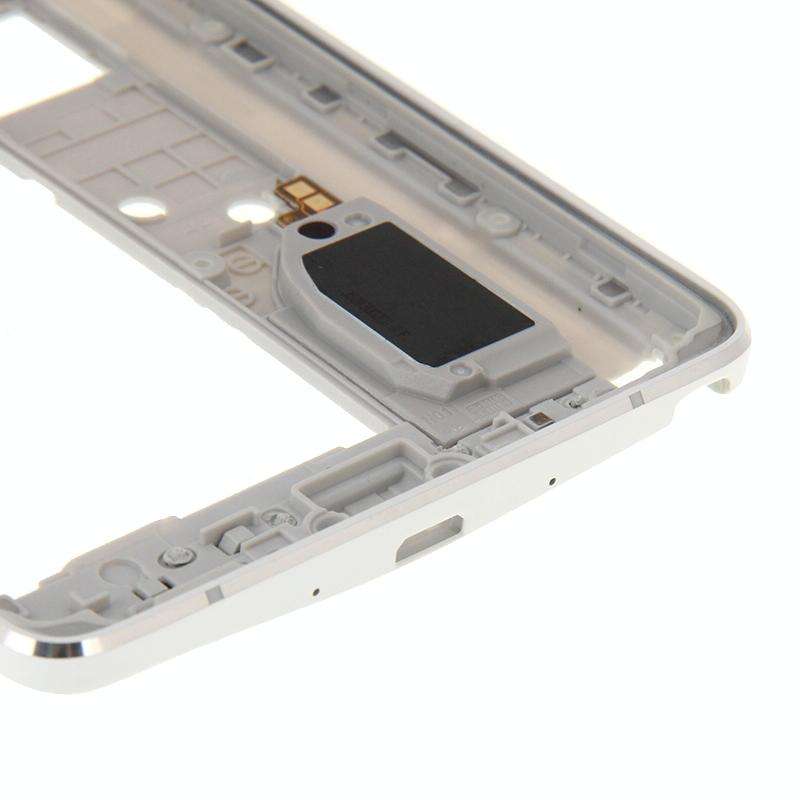 For Galaxy Note 4 / N910F Middle Frame Bezel Back Plate Housing Camera Lens Panel  (White)