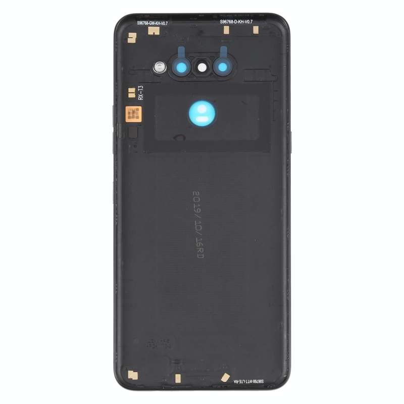 Back Battery Cover for LG K50s LMX540HM LM-X540 LM-X540BMW LMX540BMW(Black)