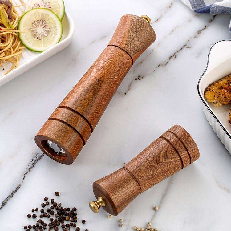 Wood Pepper Grinder Kitchen Household Manual Solid Pepper Powder Black Pepper Mill Grinder Bottle...