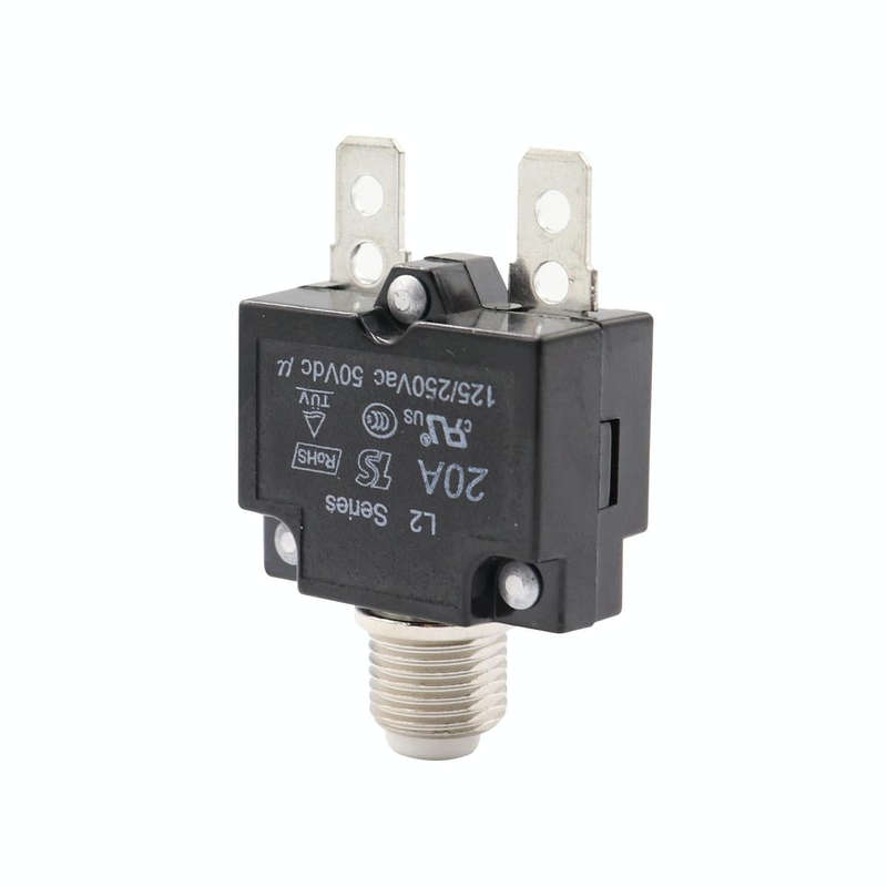 L2 Series 50V Car Overload Protector Manual Reset DC Circuit Breaker with Waterproof Cover, Curre...