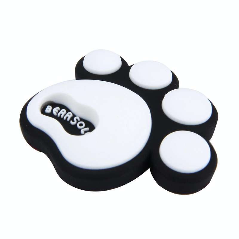 4 PCS Dog Footprint Shape Cartoon Style PVC Car Auto Protection Anti-scratch Door Guard Decorativ...