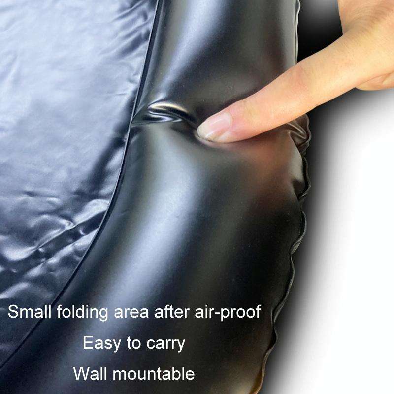 Bed Nursing No Bending Inflatable Light Shampoo Basin, Color: Black