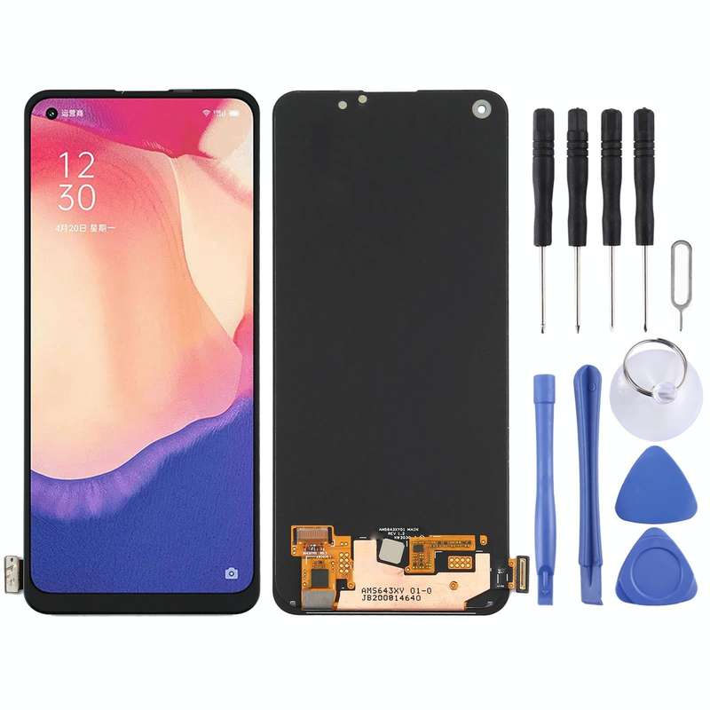 Original AMOLED Material LCD Screen and Digitizer Full Assembly for OPPO Reno4 SE(China) / Realme...