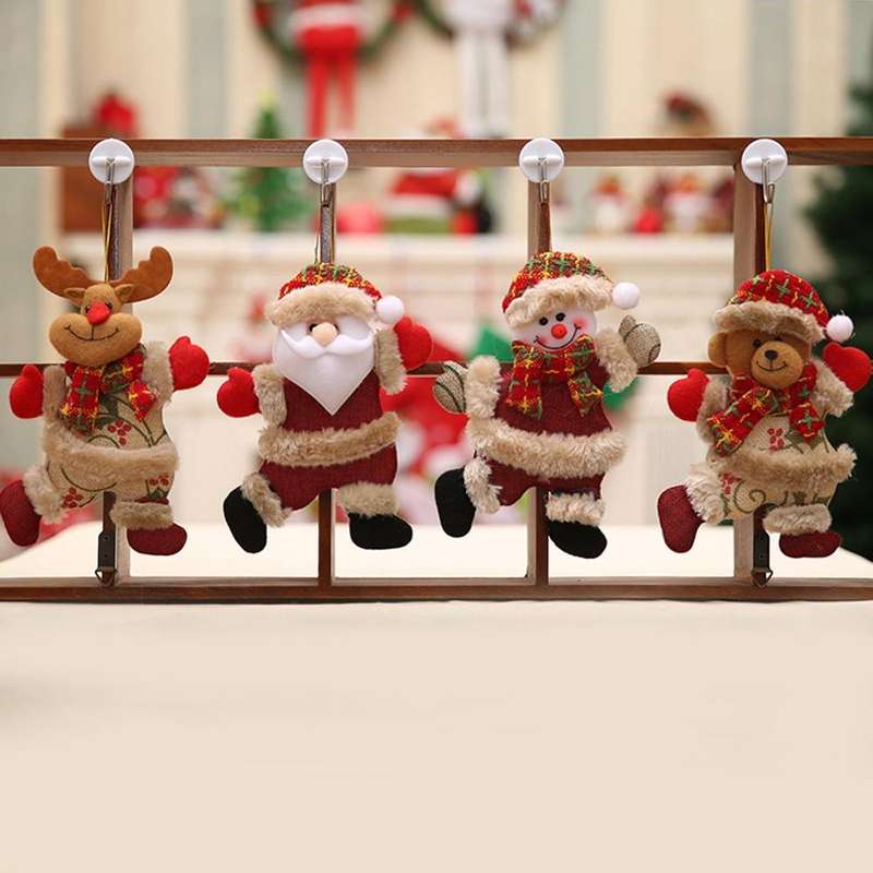 Christmas Ornaments Gift Santa Claus Snowman Dancing Pendant Tree Toy Doll Hang Decorations( Sant...
