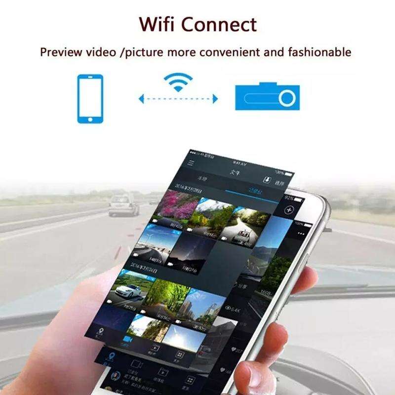 Mini Car Dash Camera WiFi Monitor Full HD Dashcam Video Recorder Camcorder Motion Detection, Supp...