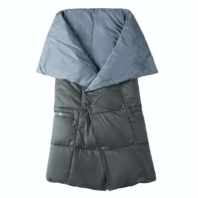 Multifunctional Heating Blanket USB Electric Blanket Outdoor Warm Electric Heating Shawl(Gray)