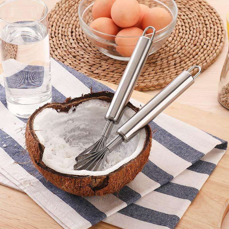 Stainless Steel Copra Planer All Steel Handle Coconut Planing Fish Scale Planer Seeder(Silver)