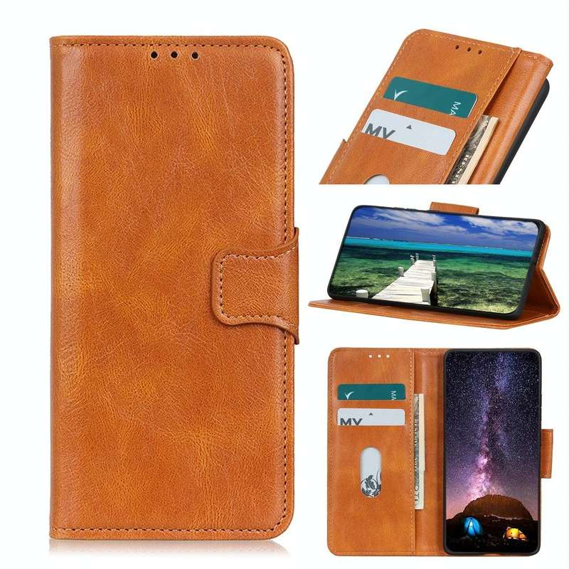 For Samsung Galaxy A33 5G Mirren Crazy Horse Texture Horizontal Flip Leather Phone Case with Hold...