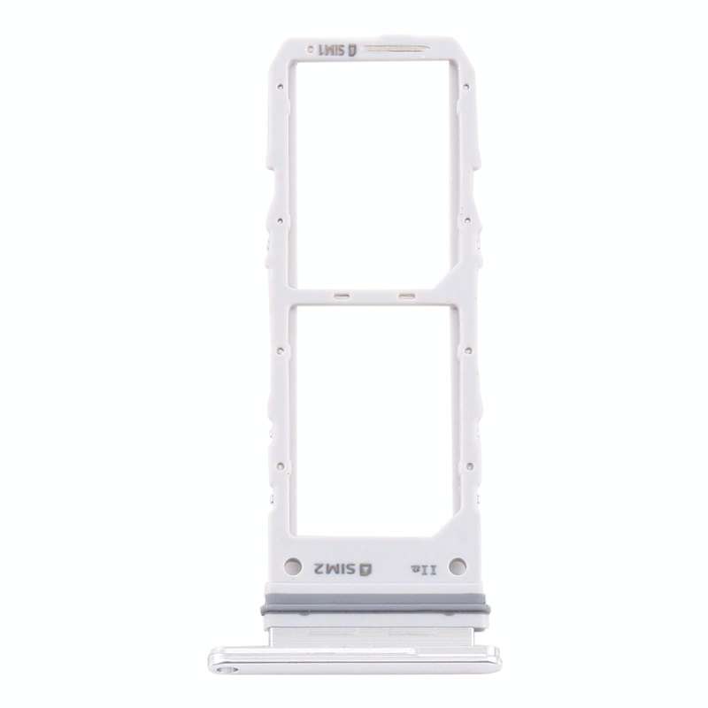 For Samsung Galaxy A90 5G SM-A908 SIM Card Tray + SIM Card Tray (Silver)