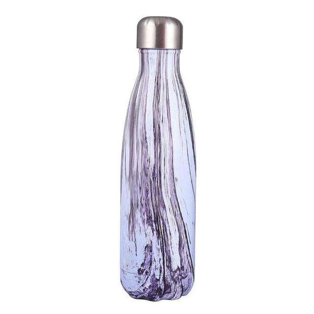 Thermal Cup Vacuum Flask Heat Water Bottle Portable Stainless Steel Sports Kettle(White)