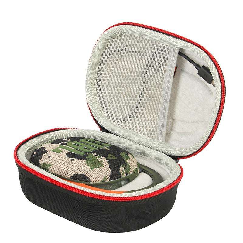 For JBL Clip4 Bluetooth Speaker EVA Shockpproof Storage Box Case(Black Orange)