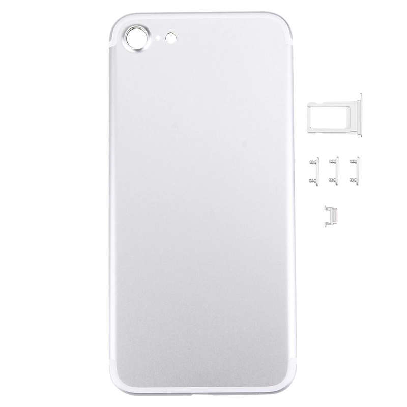 5 in 1 for iPhone 7 (Back Cover + Card Tray + Volume Control Key + Power Button + Mute Switch Vib...
