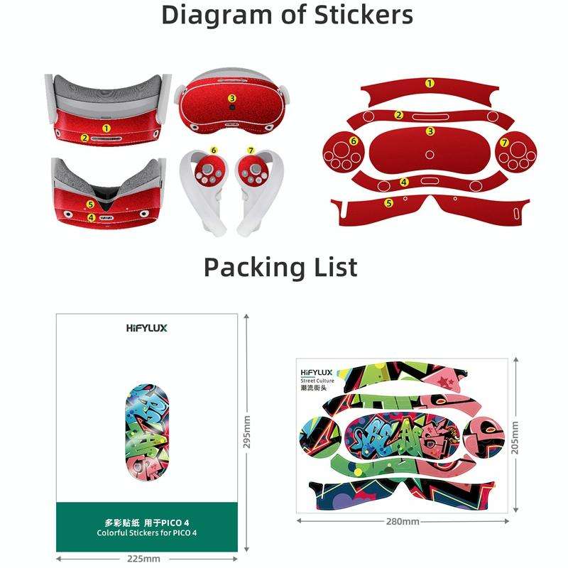 For PICO 4 Hifylux PC-SF19 VR Glasses Handle Head Wearing 3D Body Sensing Game Protection Film St...
