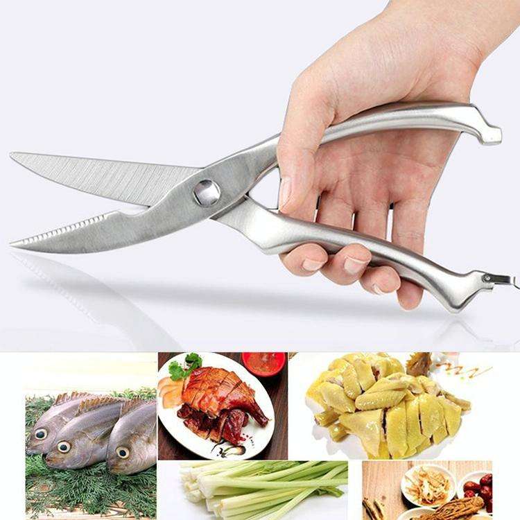 10 inch Kitchen Poultry Fish Chicken Bone Stainless Steel Cutter Cook Gadget Shear, Case Package
