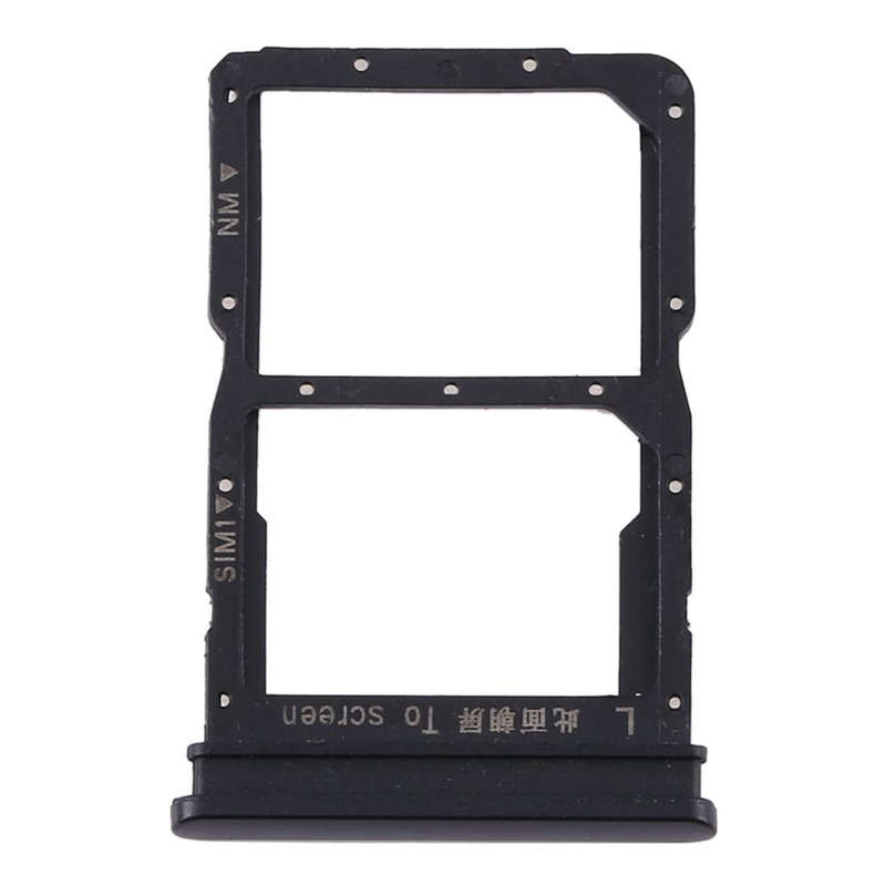 SIM Card Tray + NM Card Tray for Huawei P Smart 2020 (Black)