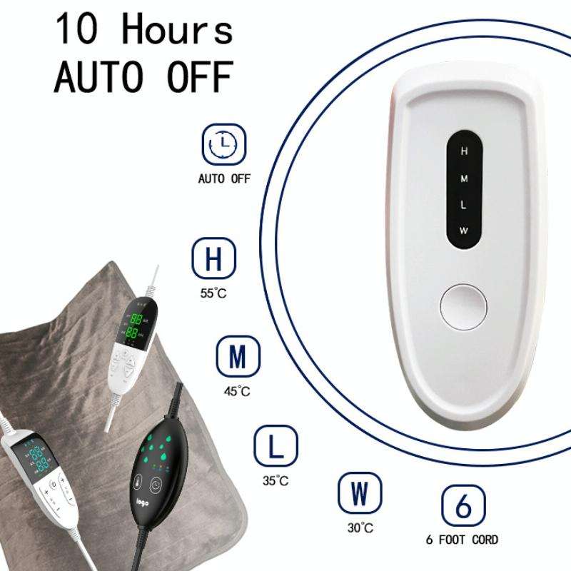 Intelligent Temperature Control Electric Heating Blanket, Size: 70x100cm USB Plug(Brown White)