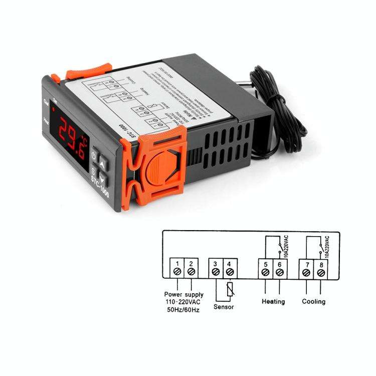 STC-1000 Aquarium Incubation Seafood Machine Electronics Number Microcomputer Temperature Control...