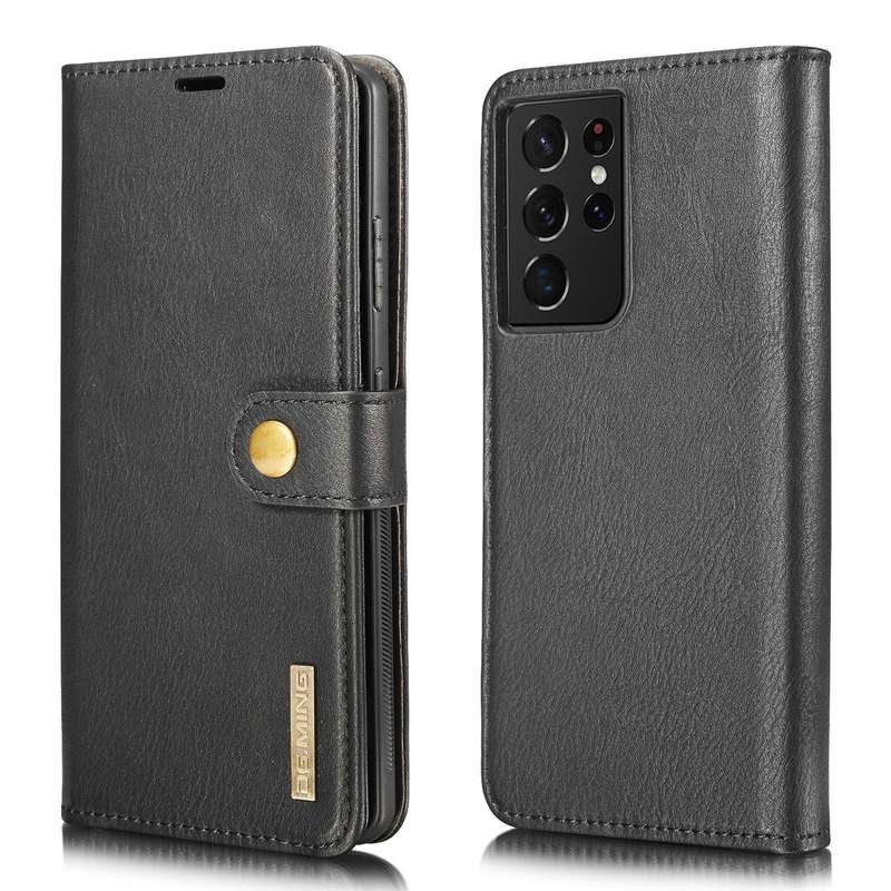 For Samsung Galaxy S21 Ultra 5G DG.MING Crazy Horse Texture Flip Detachable Magnetic Leather Case...