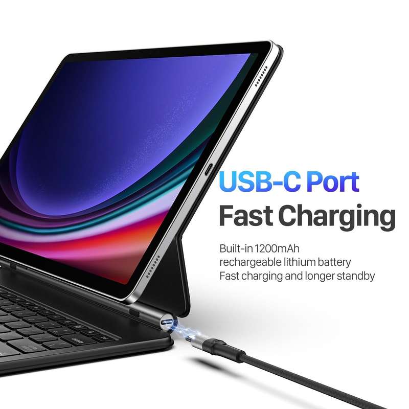 For Samsung Galaxy Tab S9+ / S8+ / S7+ DUX DUCIS MK Series Floating Magnetic Keyboard Tablet Leat...