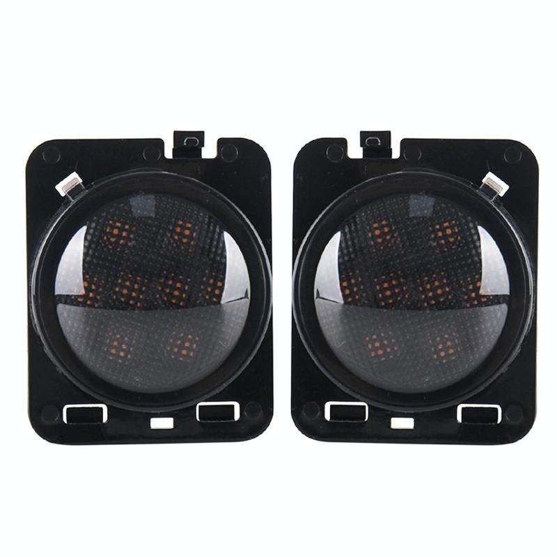 2 PCS 8W DC 12V Car SUV Refit LED Wheel Eyebrow Turn Signal for Jeep Wrangler JK 07-17, Specifica...