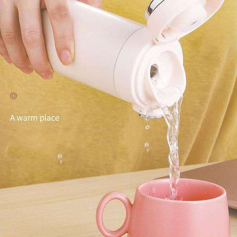 Smart Temperature Measurement Digital Display Stainless Steel Vacuum Flask Cup, Capacity:420ml(Pink)