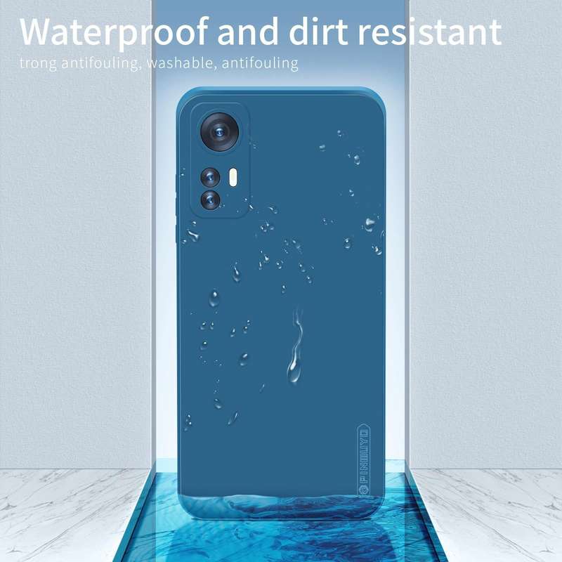 For Xiaomi 12 PINWUYO Liquid Silicone TPU Phone Case(Blue)