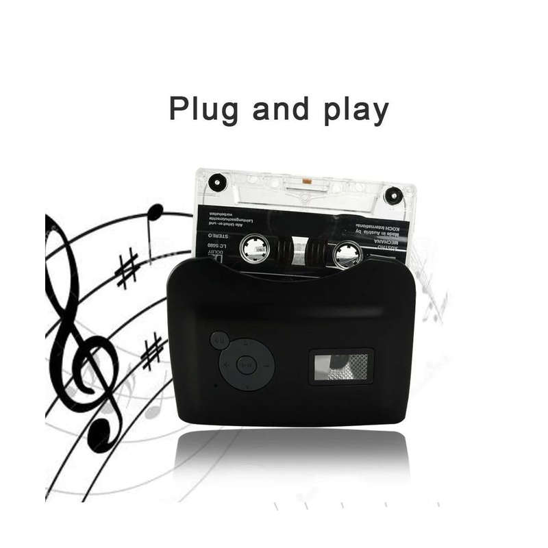 Ezcap 230 Cassette Tape to MP3 Converter Capture Audio Music Player(Black)