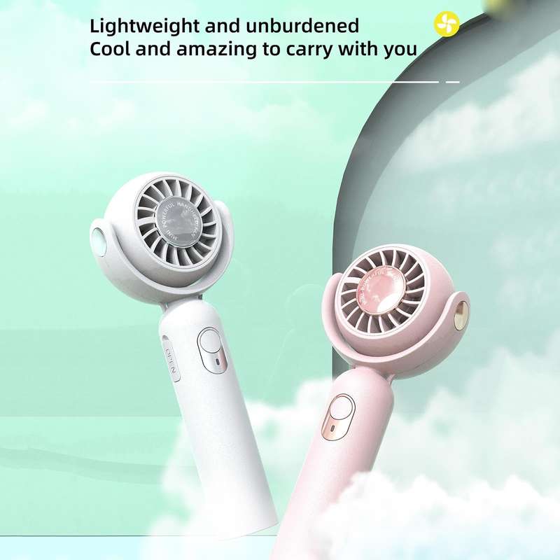 F10 USB Hanging Neck Electric Fan(White)