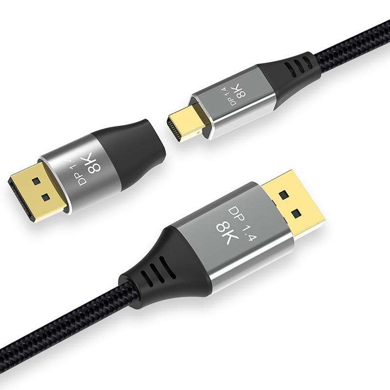 DP1.4 8K DP Male to Mini DP Female Two-Way Mutual Conversion HD Conversion Adapter