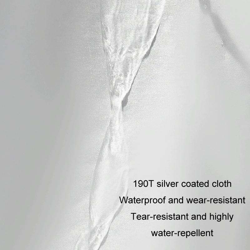 190T Silver Coated Cloth Car Rain Sun Protection Car Cover with Reflective Strip, Size: Y-L