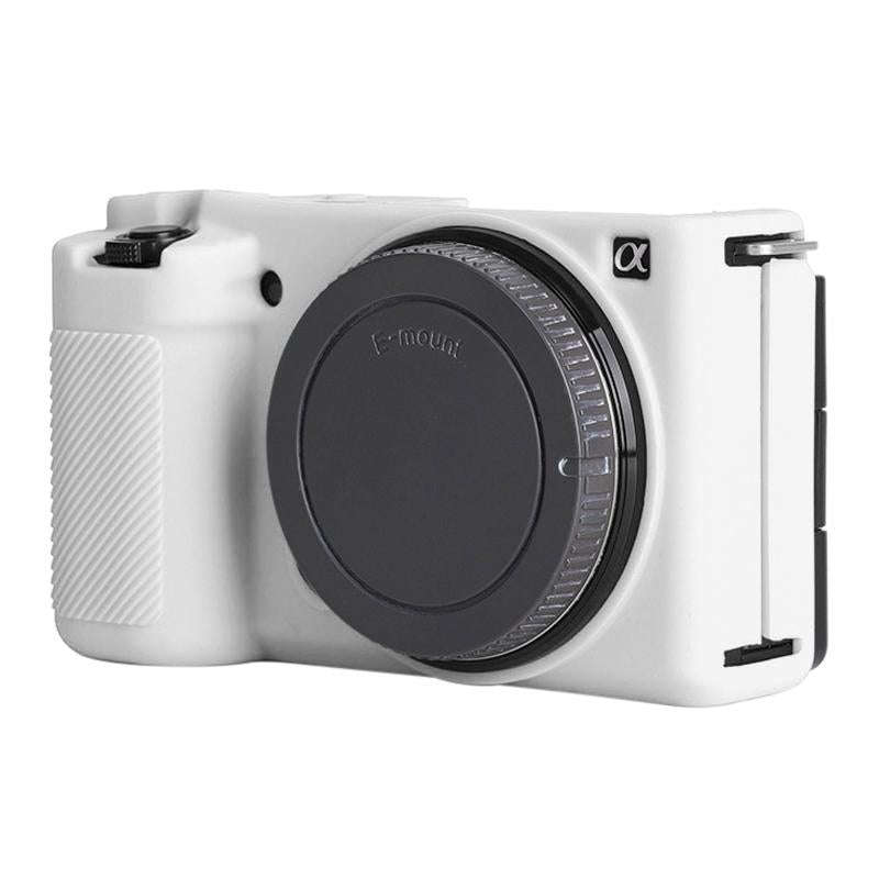For Sony ZV-E10 Soft Silicone Protective Case (White)