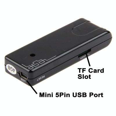 Digital Voice Recorder MP3 Player with 4GB Memory, Support Camera, TF Card, Built in rechargeable...