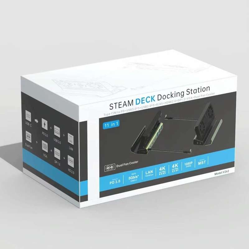 10 -in- 1 For ASUS ROG Ally 100W PD Charging Game Console Stand Multifunctional USB 3.0 Docking S...