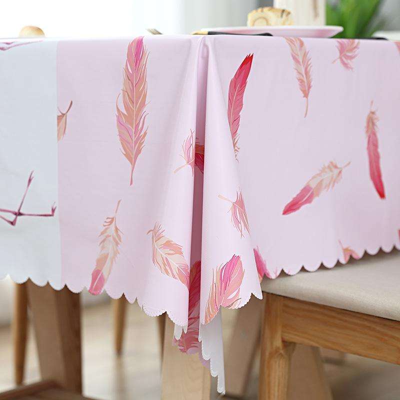 Printinging Coffee Dining Table Cloth PVC Waterproof Oilproof Anti-scalding Tablecloth, Size:140x...