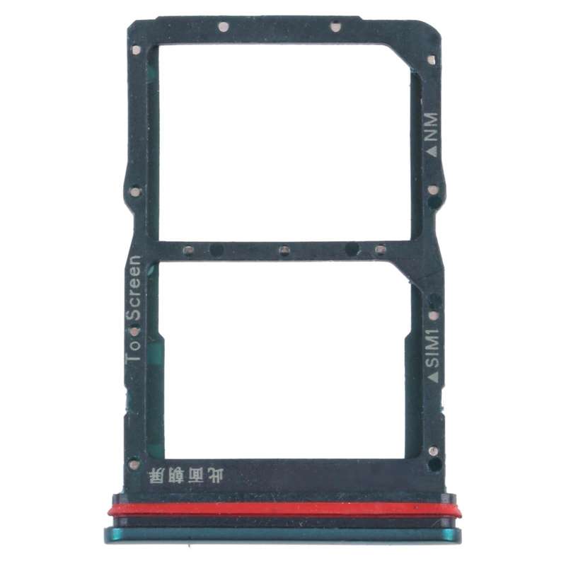 SIM Card Tray + NM Card Tray for Huawei nova 7 SE 5G Youth (Green)