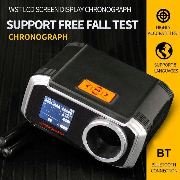 WoSporT LCD Screen Display Chronograph Speed Tester, APP Bluetooth Synchronization Eight Language...