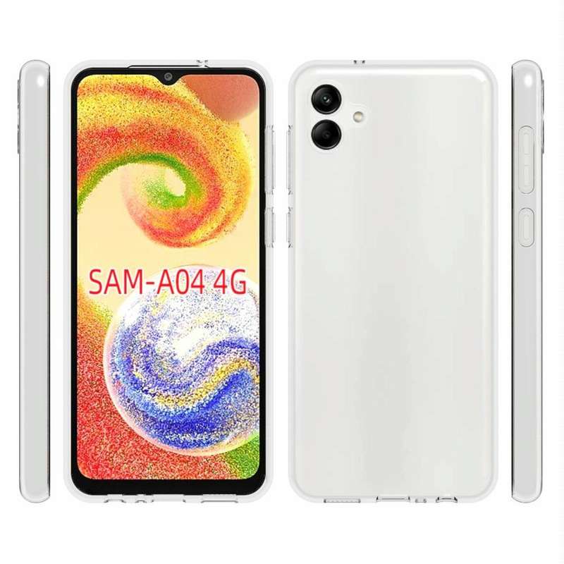 For Samsung Galaxy A04 4G Waterproof Texture TPU Phone Case(Transparent)