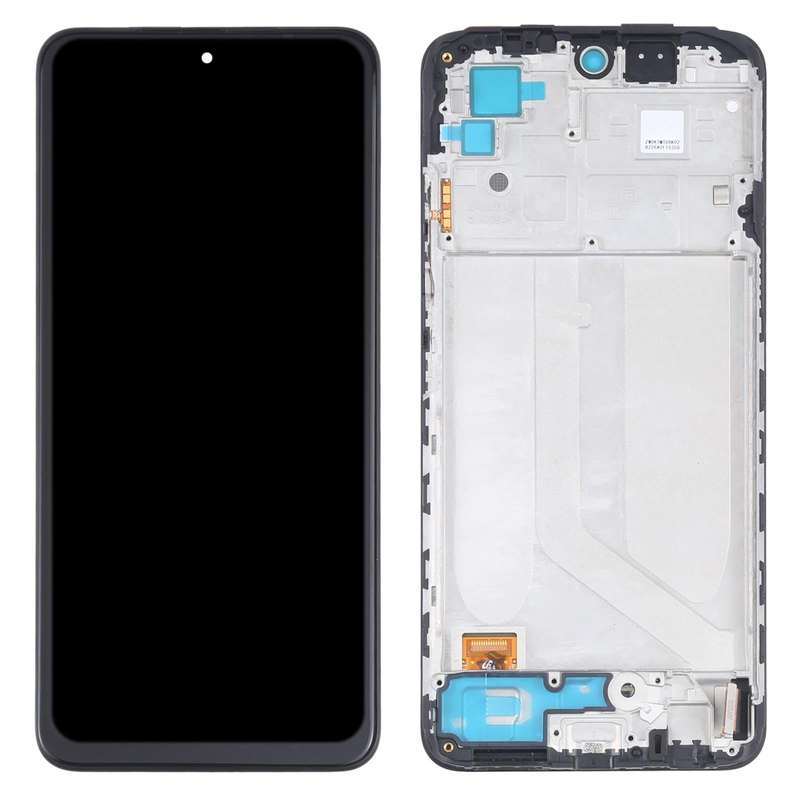 OLED Material LCD Screen and Digitizer Full Assembly With Frame for Xiaomi Redmi Note 10 4G / Red...