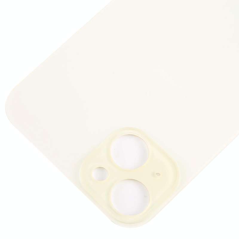 For iPhone 15 Plus Glass Battery Back Cover(Yellow)