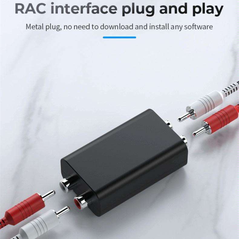 G1 RCA Audio Common Ground Isolator Anti-jamming Noise Reduction Filter Eliminates Bluetooth Rece...
