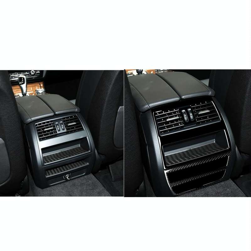 For BMW 5 Series F10 2011-2017 4pcs Car Rear Air Outlet Decorative Sticker,Left and Right Drive U...
