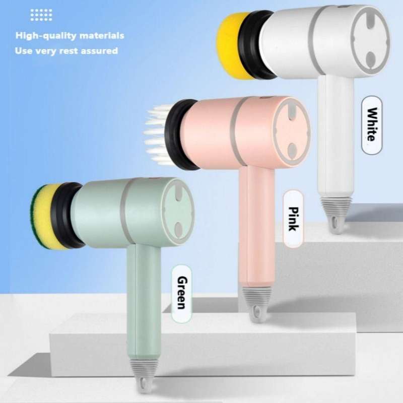 Wireless Electric Cleaning Brush USB Rechargeable Kitchen Bathtub Tile Cleaning Brushes Green 120...